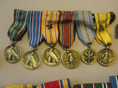 Collection of Lt Col. WWII USMC Medal,Ribbons, Pins  