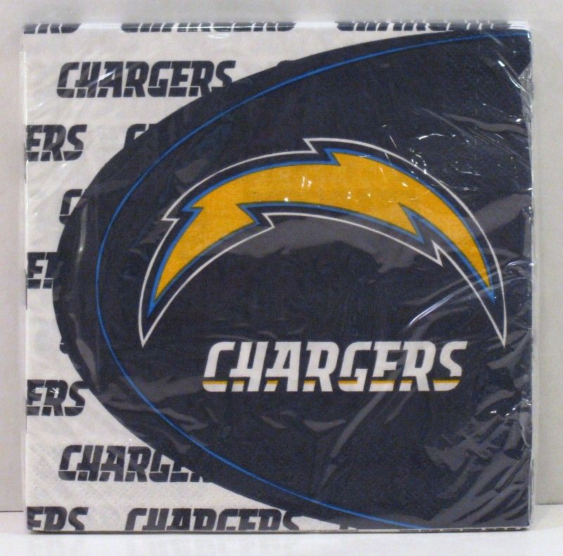 Hallmark San Diego Chargers NFL Football Party Pack of 16 Luncheon 