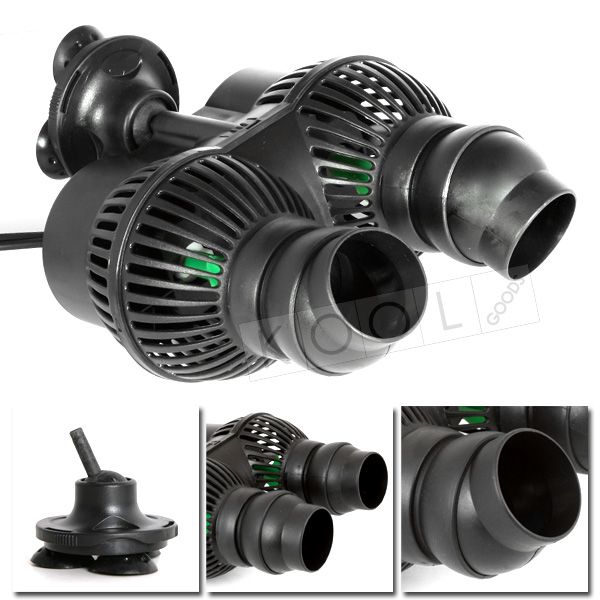 6000 L/H DUAL TWIN POWER HEAD PUMP SALTWATER FISH TANK  