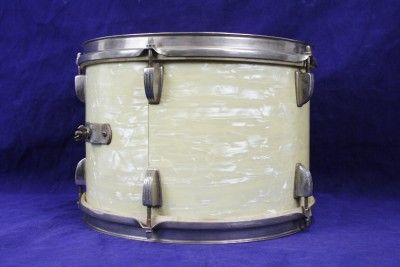   Late 40s Pre Ludwig WFL 4 Piece Drums Drum Set Kit Pearl Wrap  