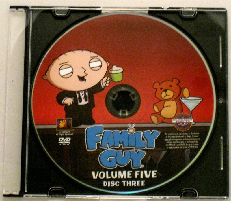 FAMILY GUY VOLUME 5   DISC 3 only   Replacement Disc  