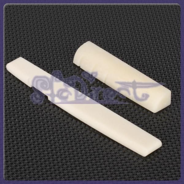   guitar parts Ivory Bone Bridge Saddle And Nut For Acoustic Guitar