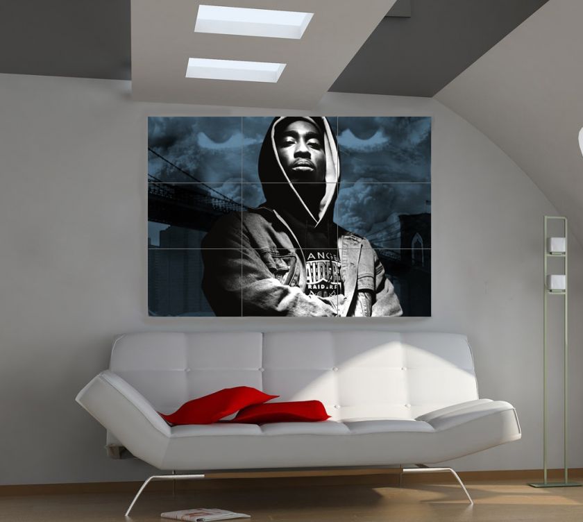 Tupac Shakur GIANT WALL POSTER HD PRINT 57x39 h574  