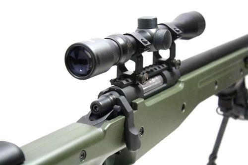 Airsoft AGM L96 AWP Sniper Spring Rifle Scope and Bipod OD Green 