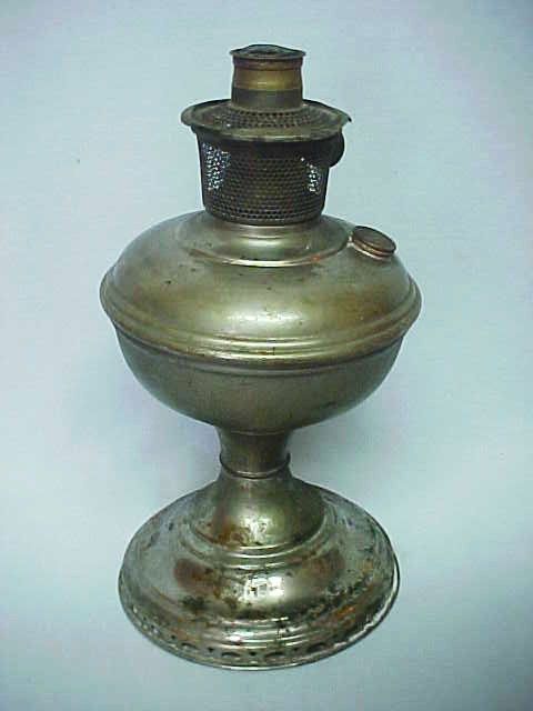   Kerosene Oil Table Lamp w Model 11 Burner Antique Vintage  