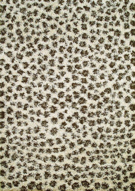 IVORY SHAG LEOPARD abstract MODERN AREA RUG 5x7 CARPET  