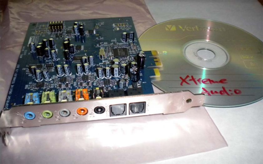 CREATIVE X FI EXTREME AUDIO 7.1 PCI E WIN7 SOUND CARD  