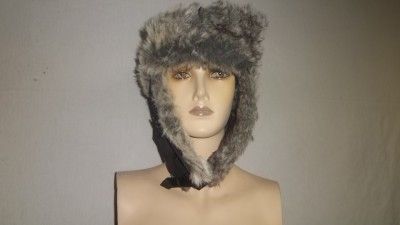 NEW CEJONS BLK NYLON HAT W/FUR TRIM. FUR OVER EARS TOO, IF U WANT 