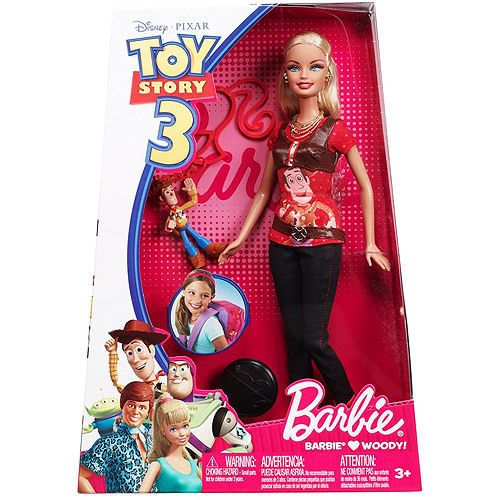 DISNEY TOY STORY 3 BARBIE LOVES WOODY BARBIE DOLL NEW  