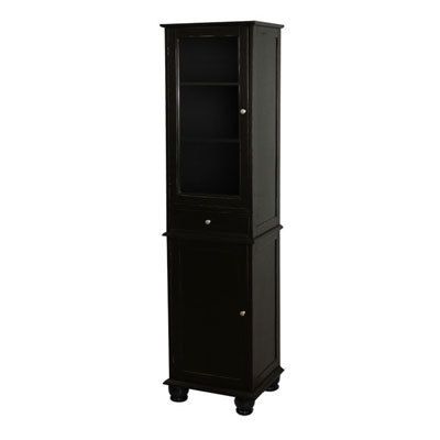 Apothecary in Old World Black w/ OB Bathroom Furniture  