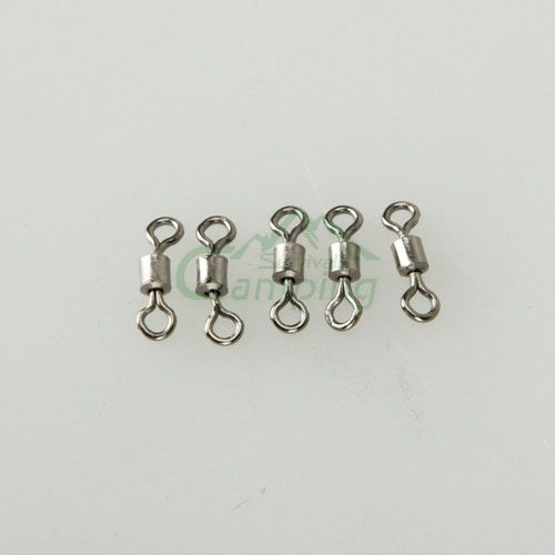 100PCS Ball Bearing Swivel Solid Rings Fishing Connector #9  