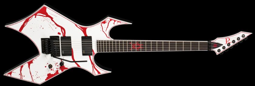 Rich Joey Jordison Signature Edition Warlock Guitar White Blood On ...