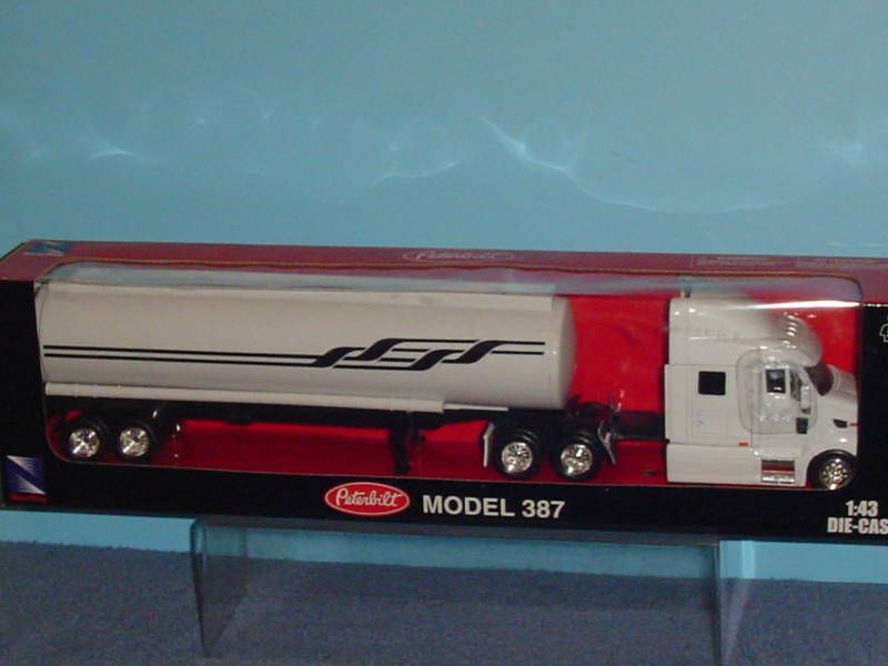 PETERBILT 387 SLEEPER BIG RIG TANKER TRUCK 143 WHITE  