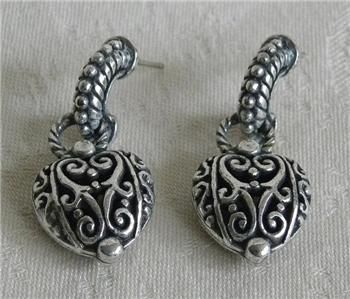 BRAND NEW   BRIGHTON   J14960   Bibi Heart   Post   Earrings  