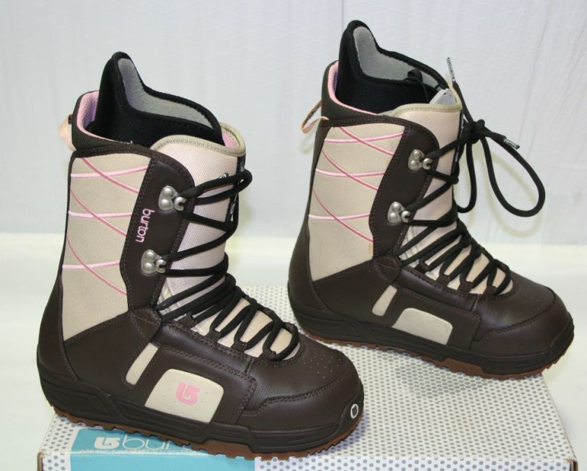 Womens Burton Moto Snowboard Boots Brown/Pink *Brand New*  