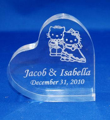   Cake Topper. These look great on wedding cakes, desks or displayed