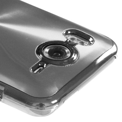 HTC Inspire 4G AT&T Hard Case Cover Silver Metal Cosmo  