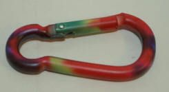 TYE DYED MINI Carabiners   LOT of 10  