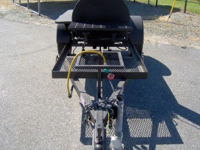 BBQ PIT SMOKER charcoal trailer Concession Grill USED  