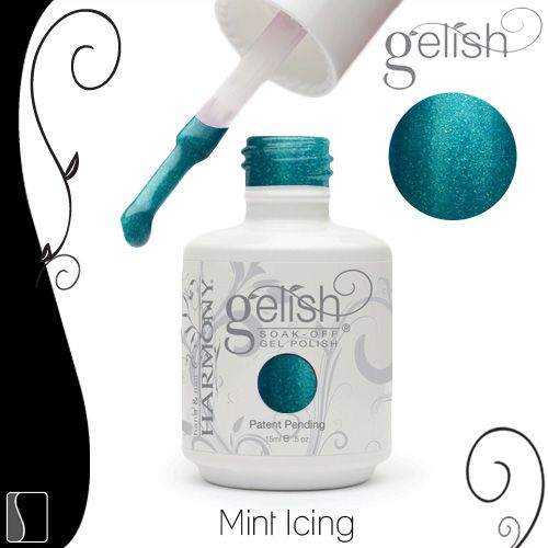 Gelish Soak Off 0.5 oz Mint Icing Gel Nail Color UV Manicure Harmony 