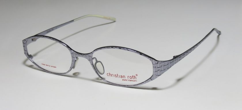 NEW CHRISTIAN ROTH 14023 49 17 120 TITANIUM VIOLET EYEGLASS/GLASSES 