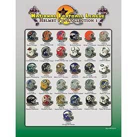 NFL Collection Helmets 31PC Gift Pin Set .  