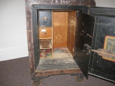 Antique Late 1800s Victor Floor Safe w/ Combination  