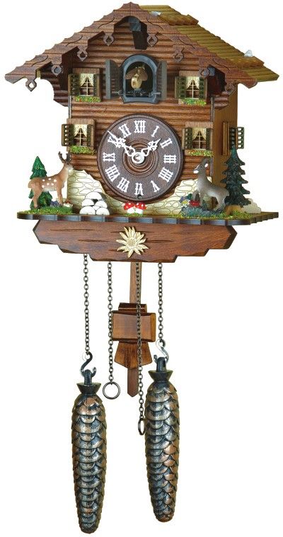 Cuckoo Clock Swiss house, incl. batteries NEW  