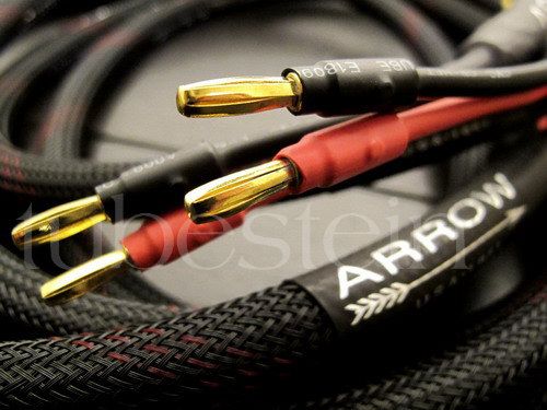   Audiophile Hi end Banana Speaker Cable Pair 2.5 meter Wh U  