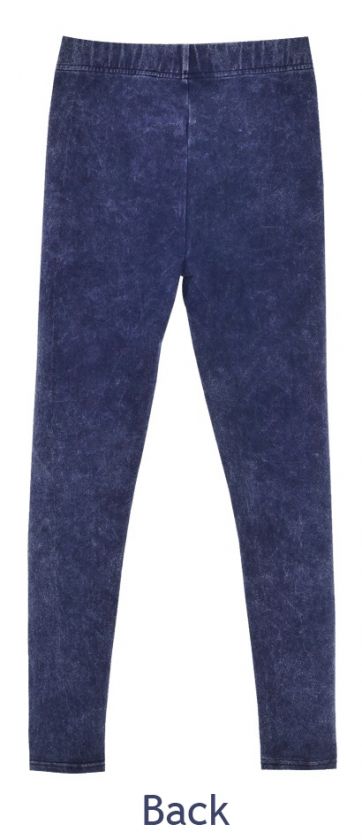 Denim Leather Leggings Jeggings Tights Clothing for Womens   Model is 