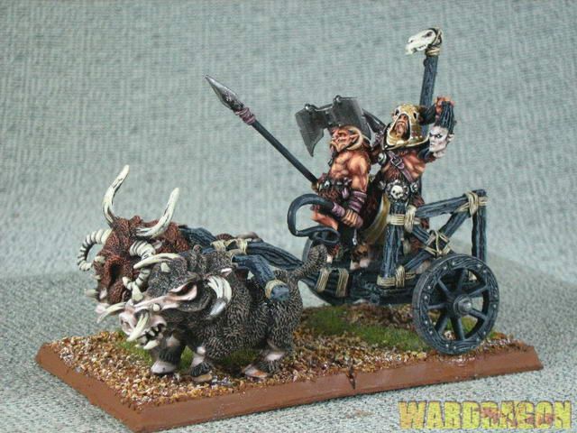 WDS Pro Painted Beastmen of Chaos Tuskgor Chariot m67  