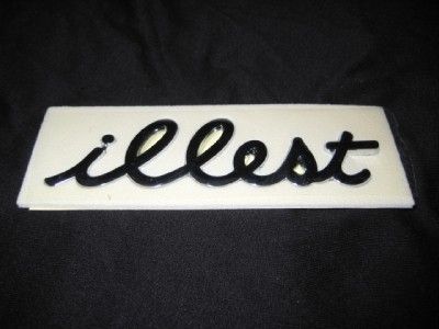 ILLEST CHROME car badge emblem BRAND NEW VERY RARE  