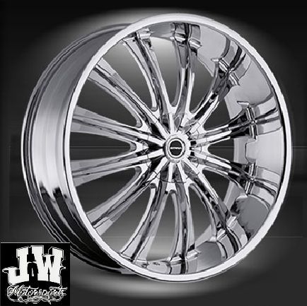 26 INCH STRADA CORONA WHEELS ESCALADE GMC FORD CHEVY  