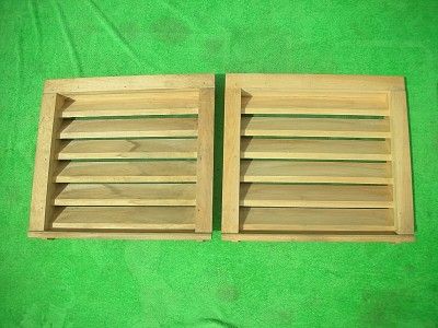 WOOD FLUSH MOUNT ATTIC GABLE LOUVER WALL VENT 19 1/2  