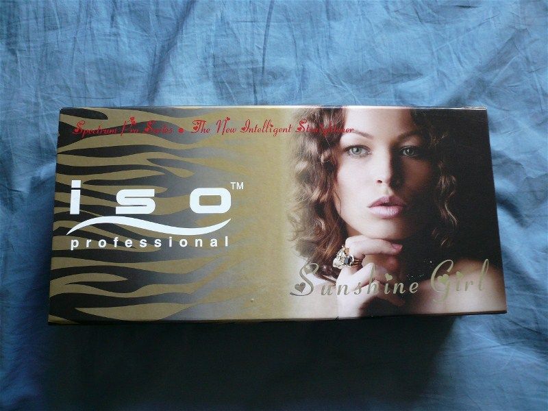 ISO SUNSHINE GIRL FLAT IRON STRAIGHTENER GOLD ZEBRA  