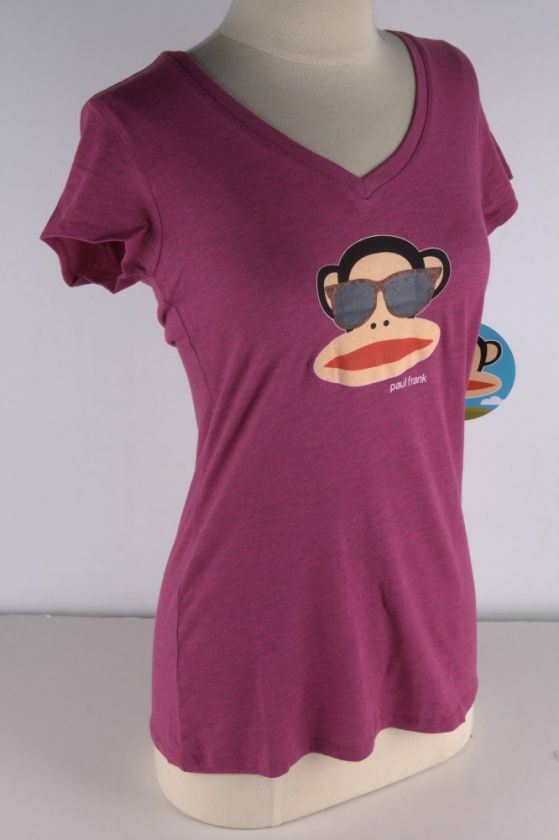 Paul Frank Lilac Julius Ray Bans V neck Tee Junior 2620  