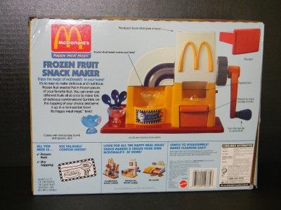 1993 MATTEL MCDONALDS FROZEN FRUIT SNACK MAKER MISB  