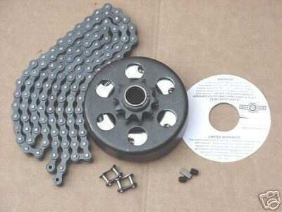 MINIBIKE GO KART GOCART PARTS / 3/4 CLUTCH & CHAIN #40  