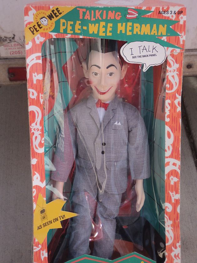 1987 TALKING 18 PEE WEE HERMAN DOLL BY MATCHBOX new  