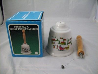 CUTE Midwestern Home Products Christmas Dinner Bell NIB  