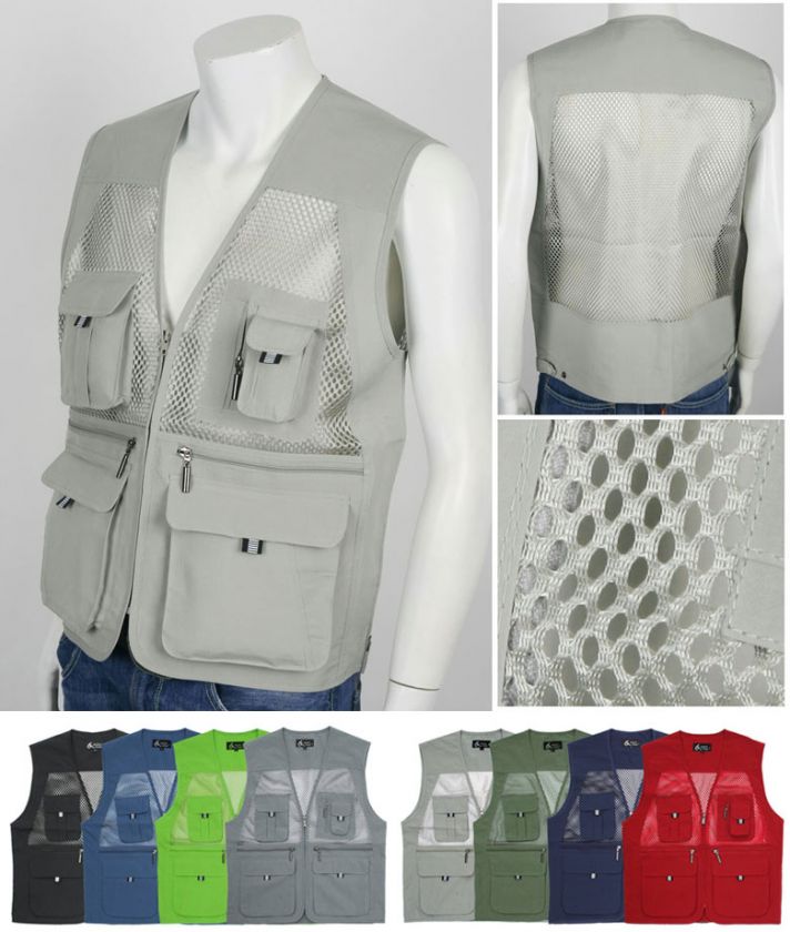 Premium Multipurpose Mesh Vest   Fishing, Climbing, Hunting 