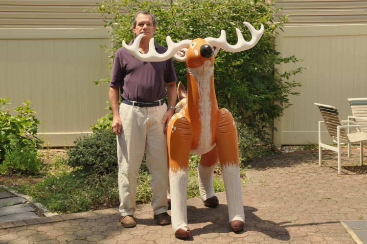 INFLATABLE REINDEER 5 FOOT TALL BLOWUP DEER TOY ANIMAL CHRISTMAS 