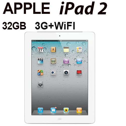 APPLE iPAD 64GB WiFi + 3G 2nd Gen White Refurbished 716777000005 