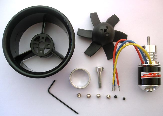 Ducted Fan 64mm + 4800KV Brushless Motor RC Jet EDF  