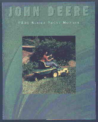 John Deere F500 Series Front Mower Brochure 1994  