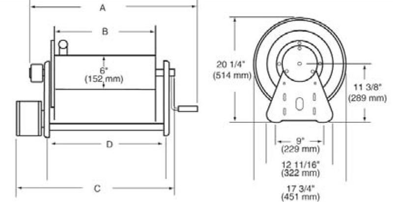 NEW   REELCRAFT HOSE REEL 3/4 x 100   SEALCOATING  