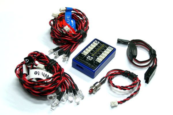 NEW G.T.POWER 12 LED Flashing Light System for RC Car  