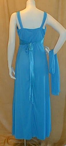 New Long Aqua Maternity Dress Satin Weddings XL Formal  