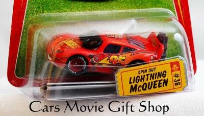  Cars Movie Spinout Lightning McQueen No. 36 on a Very Good+ Race 