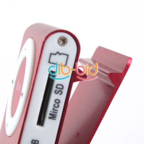 Mini Fashoin Clip Metal USB  Music Media Player Support 1   8GB 